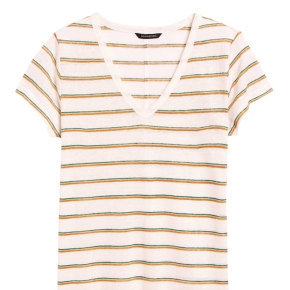 Banana Republic striped linen tee - Picture 2 of 3